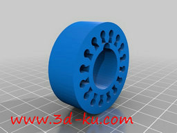 3D打印模型十六针孔插座的图片