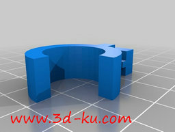 3D打印模型一款带有吸盘的夹紧扣的图片