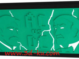 3D打印模型爱迪生与特斯拉手机壳的图片