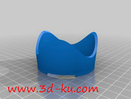 3D打印模型单反镜头防护盖的图片
