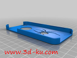 3D打印模型手机壳后盖有一只镂空的图片