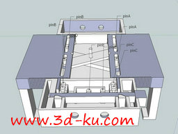 3D打印模型一款用来固定手机的支的图片