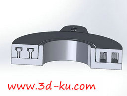 3D打印模型两者可以合扣。中间圆的图片