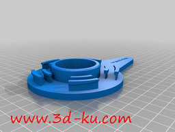 3D打印模型两者可以合扣。中间圆的图片