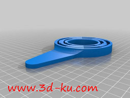 3D打印模型两者可以合扣。中间圆的图片