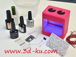 3D打印模型美甲抛光灯的图片