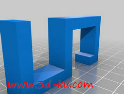 3D打印模型悬挂单个耳机的图片