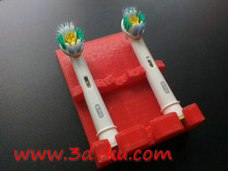 3D打印模型电动牙刷放置架的图片