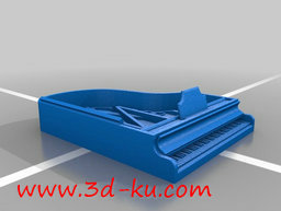 3D打印模型三大乐器之一：钢琴的图片