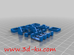 3D打印模型通过打印多个部件，最的图片