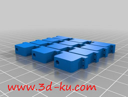 3D打印模型通过打印多个部件，最的图片