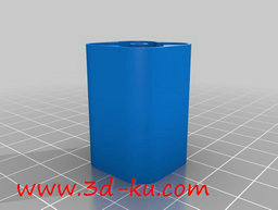 3D打印模型圆柱电池盒的图片