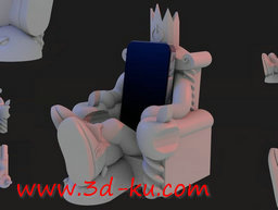 3D打印模型椅子状手机支撑的图片