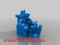 3D打印模型椅子状手机支撑的图片