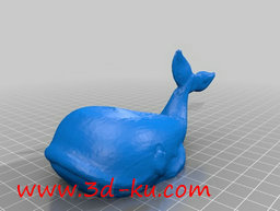 3D打印模型鲸鱼的背上帮你驮住USB和SD卡的图片