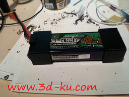 3D打印模型电池托盘箱的图片