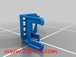 3D打印模型可以用来固定和安装小风扇的图片