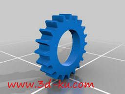 3D打印模型可以旋转的齿轮iPhone 6手机壳的图片