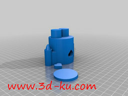 3D打印模型可移动头，移动心的机器人的图片