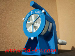 3D打印模型手摇版空袭警报器的图片