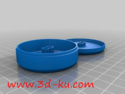 3D打印模型为携带耳塞式耳机的小容器的图片