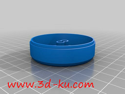 3D打印模型为携带耳塞式耳机的小容器的图片