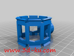 3D打印模型麦克风减震器支架的图片