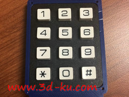 3D打印模型数字键盘，孩子们的玩的图片