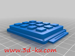 3D打印模型数字键盘，孩子们的玩的图片