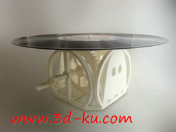 3D打印模型手转黑胶播放机的图片