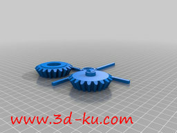 3D打印模型手转黑胶播放机的图片
