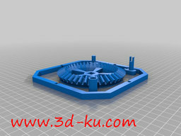 3D打印模型手转黑胶播放机的图片
