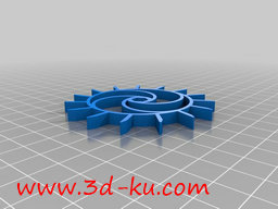 3D打印模型手牵手机械钟的图片