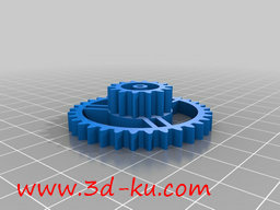 3D打印模型手牵手机械钟的图片