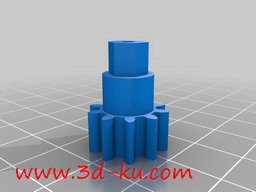 3D打印模型手牵手机械钟的图片