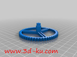 3D打印模型手牵手机械钟的图片