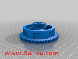 3D打印模型手牵手机械钟的图片