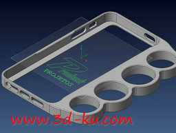 3D打印模型iPhone5的另类手机壳的图片
