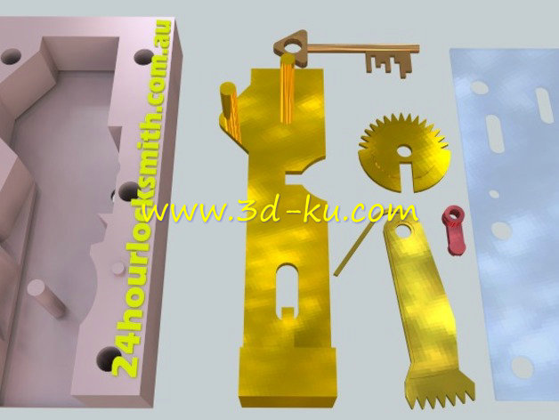 3D打印保险箱模型的图片1