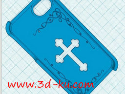 3D打印模型十字架手机壳的图片