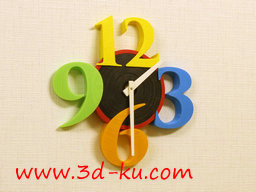 3D打印模型圆形钟的图片