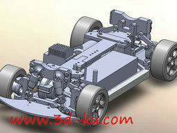 3D打印模型玩具汽车底盘，可遥控的图片