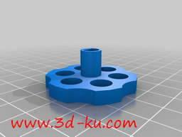 3D打印模型老式的旋转拨号按钮的图片