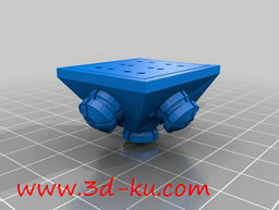 3D打印模型全组装台灯的图片
