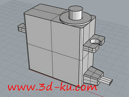 3D打印模型伺服电动机的图片