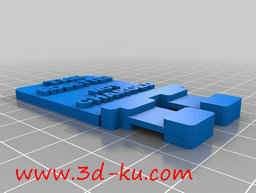 3D打印模型电池插头的图片