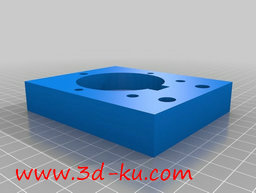 3D打印模型步进电机座的图片