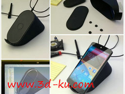 3D打印模型感应充电座的图片