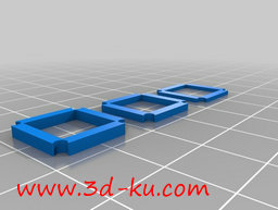 3D打印模型相机镜头垫片的图片