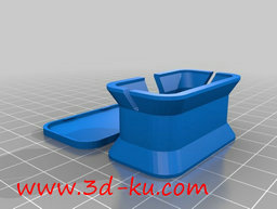 3D打印模型带扣盖耳机盒的图片